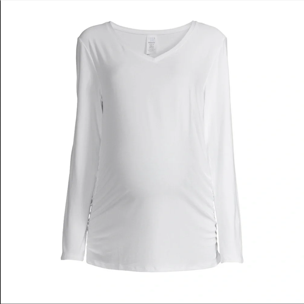 Maternity Long Sleeve V-Neck T-Shirt - Picture 5 of 6